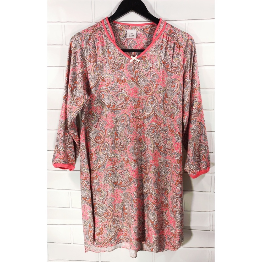Le Chat Lingerie Paisley Soft Pajama Night Dress